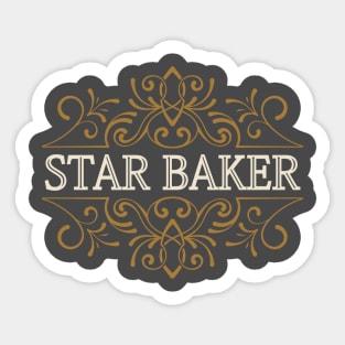 Star baker. Great gift for  baking lover. Sticker